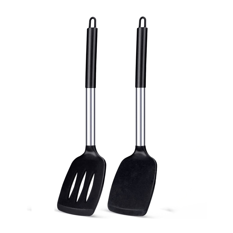 Okonomiyaki Spatula - 2 Buah Set Spatula Silikon Tahan