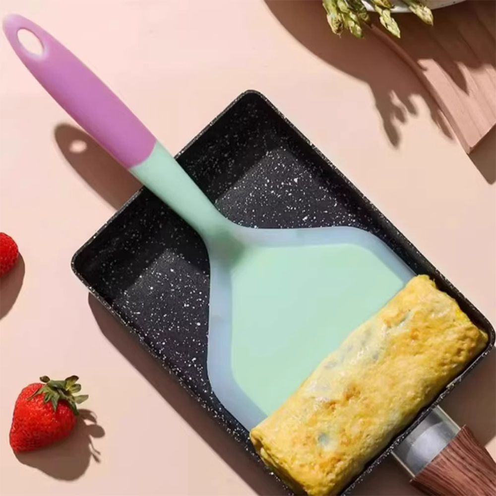 Okonomiyaki Spatula - Spatula Silikon Penggiling Pancake Lebar Anti